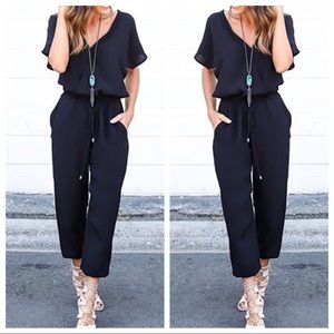 NWT Black Long Jumpsuit / Romper